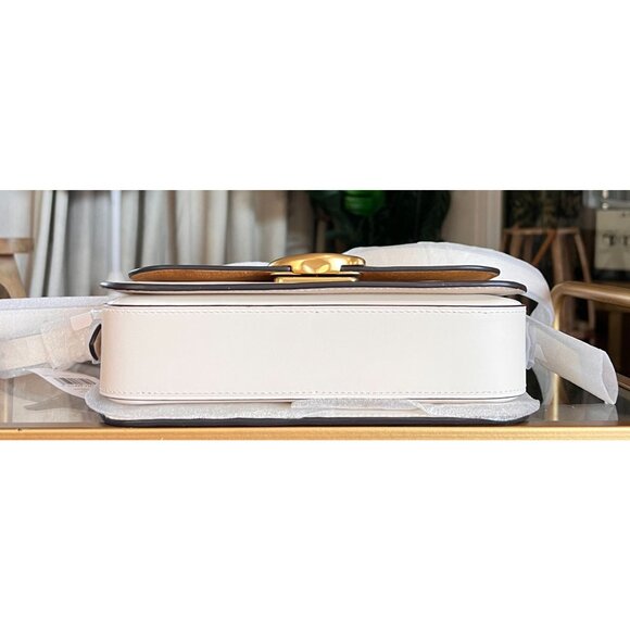 NEW!!! Coach White/Chalk Leather Sage Shoulder Bag/Crossbody with Adjustable Str - Picture 8 of 11